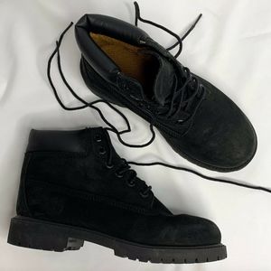 Timberland Boy Waterproof 6" Boots Black Nubuck 2